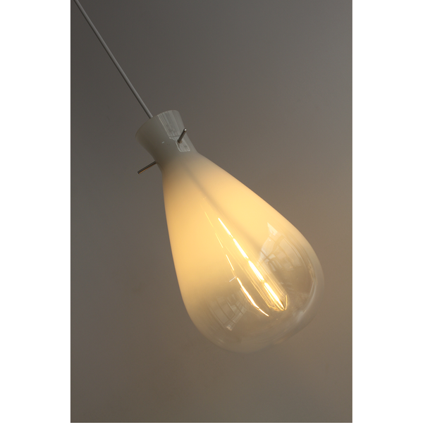 Orson Glass Teardrop Pendant Ceiling Light Lamp White