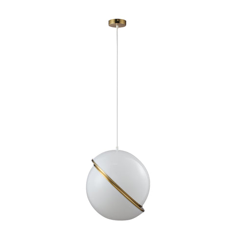 Padgett Split Sphere Ball Pendant Ceiling Light Lamp Large 30cm White Gold