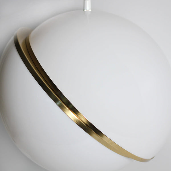 Padgett Split Sphere Ball Pendant Ceiling Light Lamp Small 20cm White Gold
