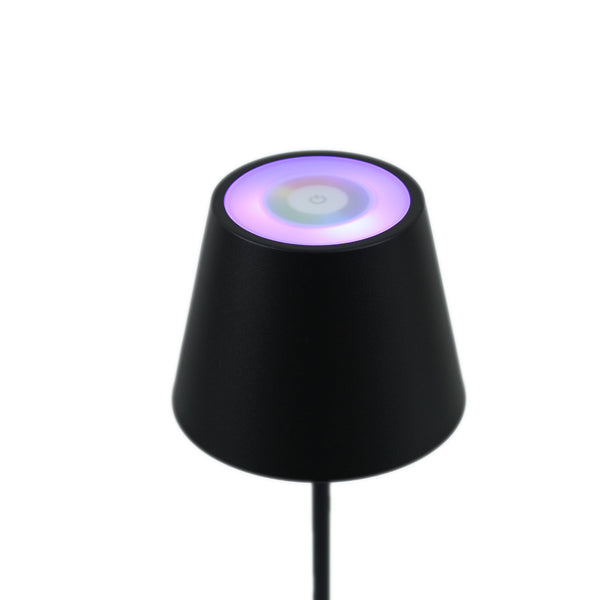 Enoki Dimmable Portable Indoor Outdoor RGB Table Lamp Light Battery Black