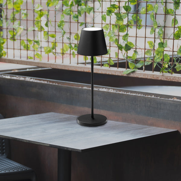 Enoki Dimmable Portable Indoor Outdoor RGB Table Lamp Light Battery Black