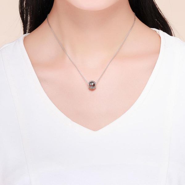 T Initial Letter Sterling Silver Zircon CZ Bead Charm Bracelet Necklace
