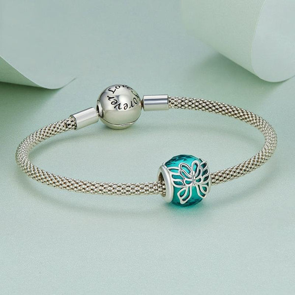 Butterfly Glass Sterling Silver Spacer Bead Charm Bracelet Necklace Pendant
