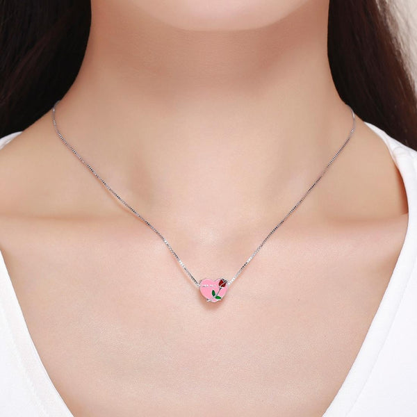 Mama Rose Heart Enamel Sterling Silver Bead Charm Bracelet Necklace Pendant