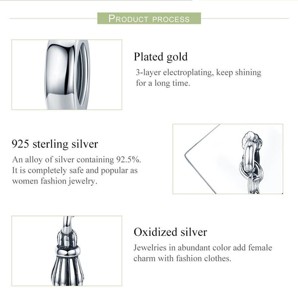 Graduation Mortar Board  Sterling Silver Bead Charm Pendant Bracelet Necklace