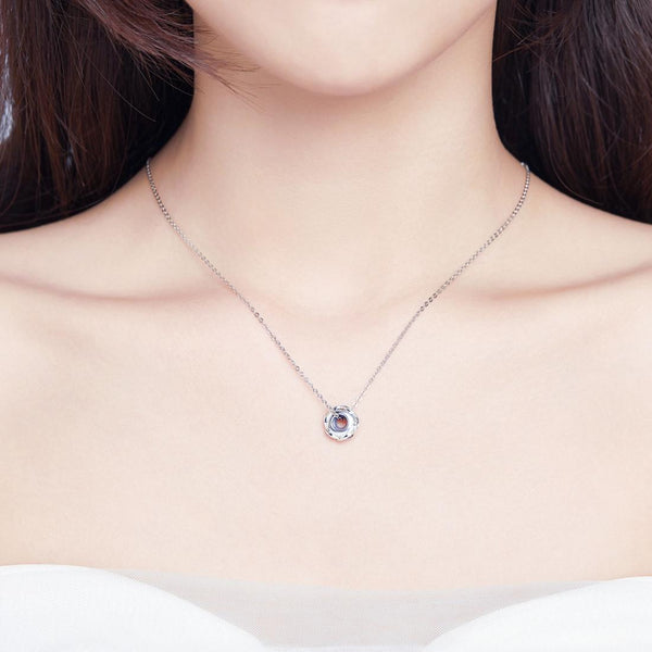Sparkling Sterling Silver Zircon CZ Spacer Bead Charm Bracelet Necklace