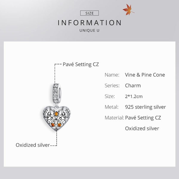 Squirrels Rabbits Heart Sterling Silver Zircon CZ Bead Charm Bracelet Necklace