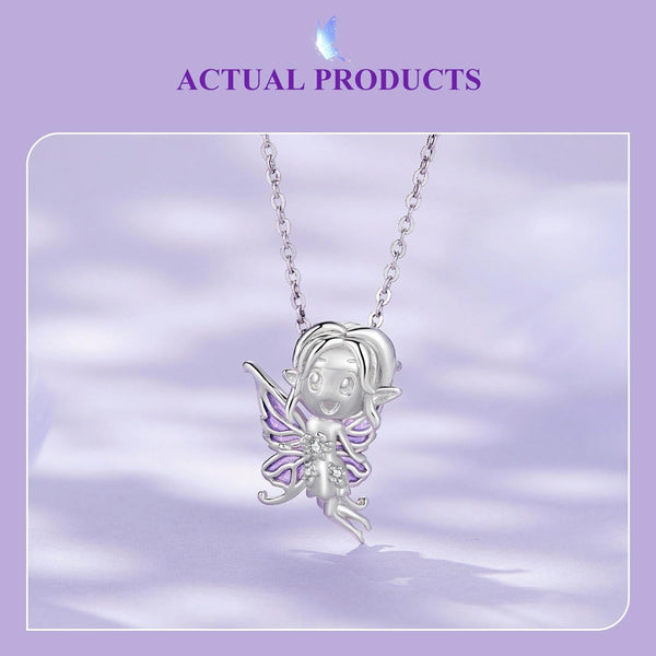 Butterfly Fairy Enamel Sterling Silver Bead Charm Bracelet Necklace Pendant