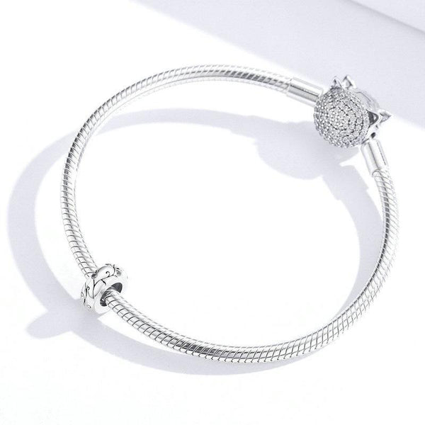 Filigree Sterling Silver Spacer Bead Charm Bracelet Necklace Pendant
