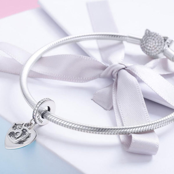 Baby Sloth Sterling Silver Bead Charm Bracelet Necklace