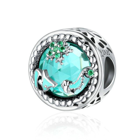 Starry Nights Sterling Silver CZ Bead Charm Bracelet Necklace Pendant