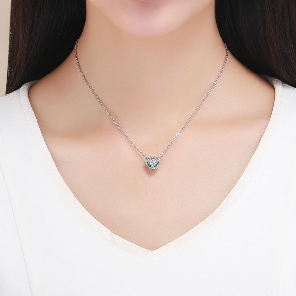 Cat Head Sterling Silver Zircon CZ Bead Charm Bracelet Necklace
