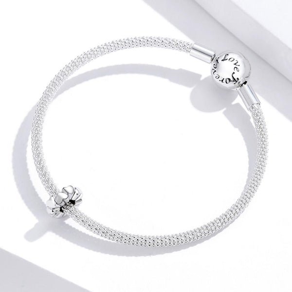 Love Hearts Sterling Silver Spacer Bead Charm Pendant Bracelet Necklace