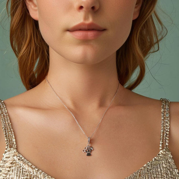 Guardian Angel Infinity Heart Sterling Silver Bead Charm Bracelet Necklace