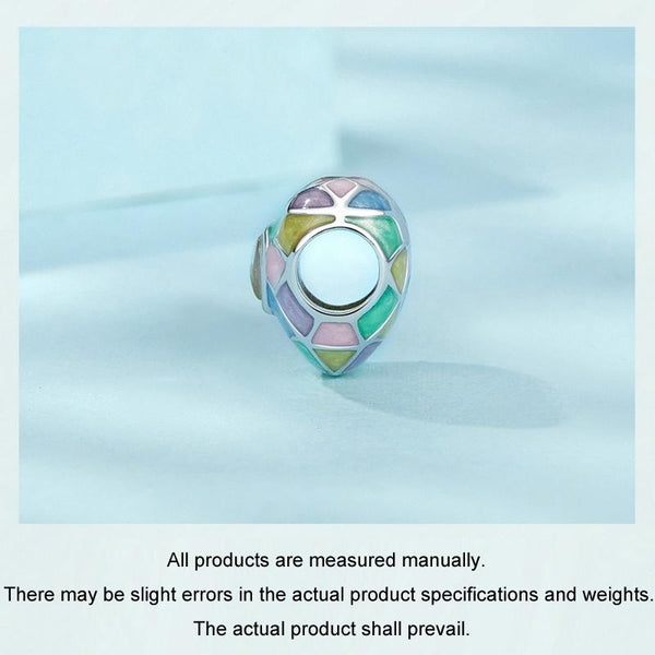 Multicolour Love Heart Enamel Sterling Silver Bead Charm Bracelet Necklace