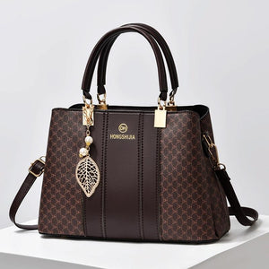 Faux PU Leather Crossbody Shoulder Bag Handbag Coffee Brown