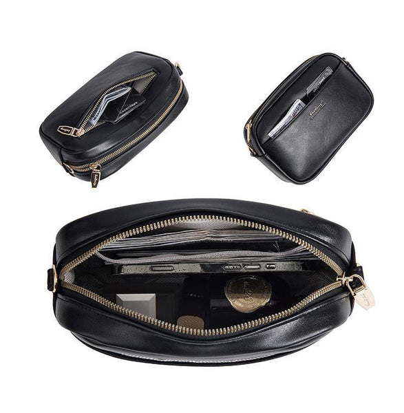 Faux PU Leather Crossbody Bag Handbag Coin Purse White