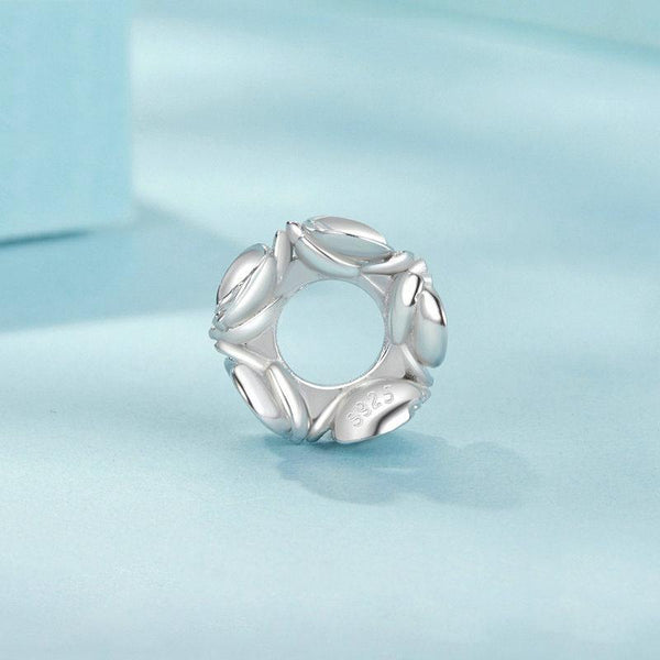 BUtterfly Orchid Sterling Silver Spacer Bead Charm Pendant Bracelet Necklace