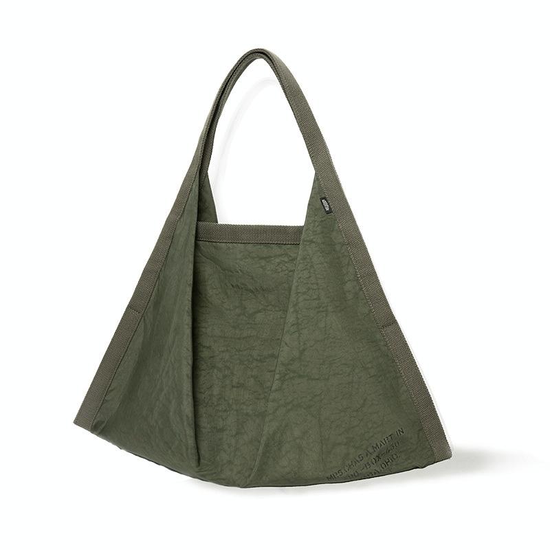 Waterproof Nylon Slouch Shoulder Bag Handbag Large Capacity Army Green