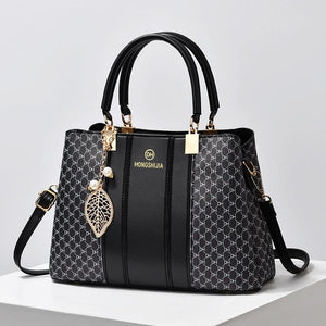 Faux PU Leather Crossbody Shoulder Bag Handbag Black