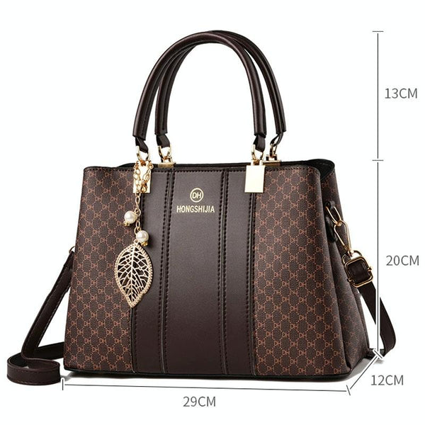 Faux PU Leather Crossbody Shoulder Bag Handbag Black