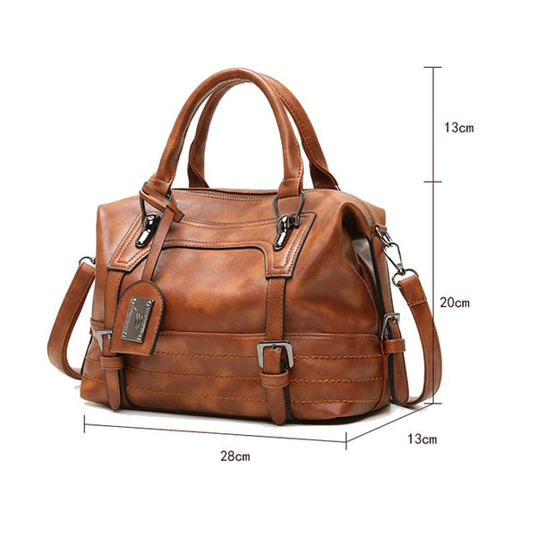 Soft Faced Casual Slouch Hobo Faux PU Leather Shoulder Bag Handbag Grey