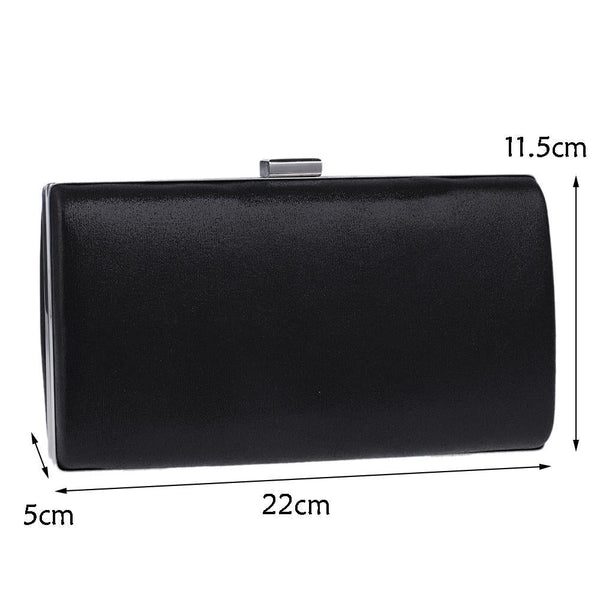 Square Evening Party Clutch Shoulder Bag Handbag Wedding Party Events Blue