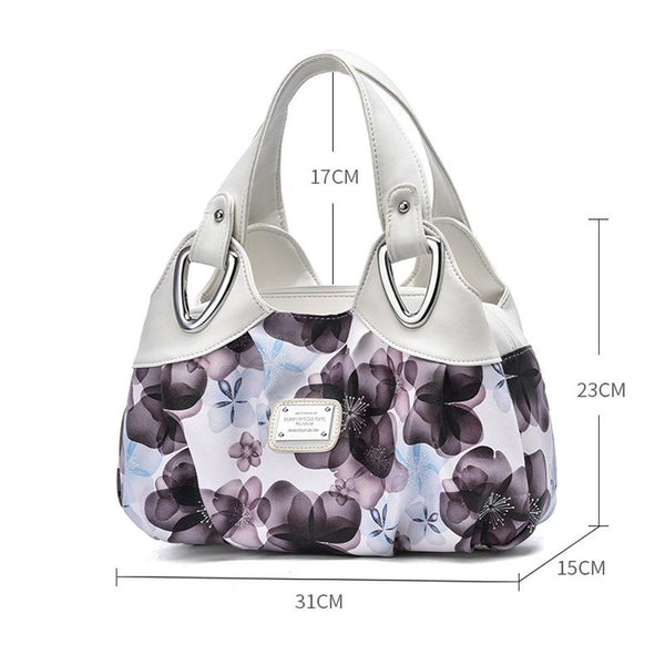 Faux PU Leather Slouchy Bucket Bag Handbag Multi Pocket Black White Leopard Print