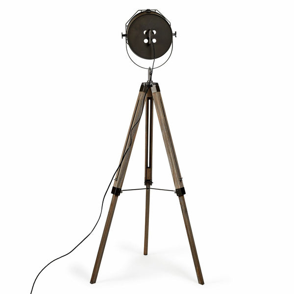 Nautical Tripod Searchlight Modern Spot Retro Industrial Floor Lamp Light Grey 153cm