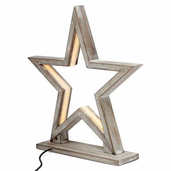 Bamboo Star LED Bedside Side End Coffee Table Lamp Light 33cm