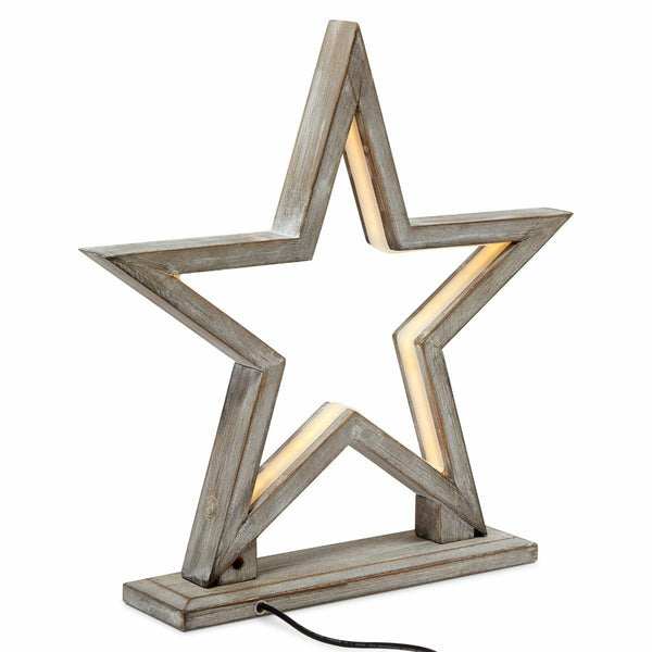 Bamboo Star LED Bedside Side End Coffee Table Lamp Light 33cm