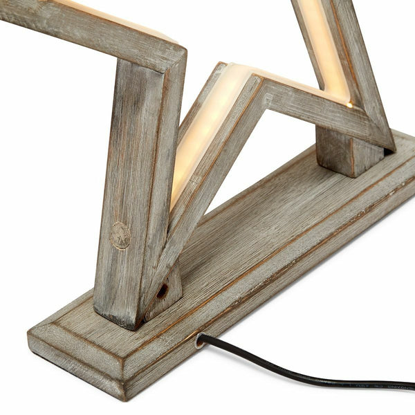 Bamboo Star LED Bedside Side End Coffee Table Lamp Light 33cm
