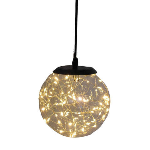 Glass LED Lighting Pendant Ceiling Hanging Light Lamp Timer Round