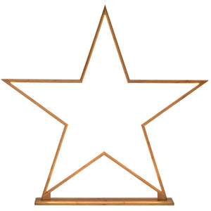 Bamboo Star Table Desk Lamp Light LED Strip Modern Designer Natural 87cm