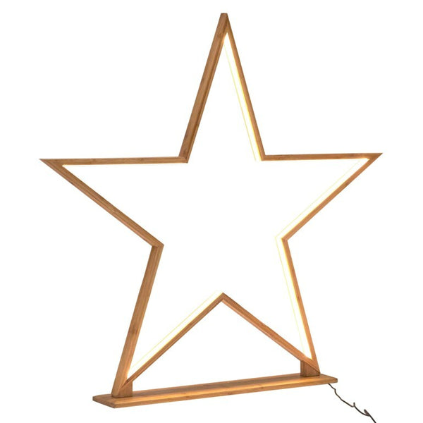 Bamboo Star Table Desk Lamp Light LED Strip Modern Designer Natural 87cm
