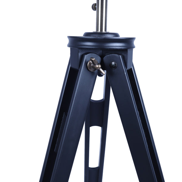 Nautical Tripod Searchlight Modern Spot Retro Industrial Floor Lamp Light Black 158cm