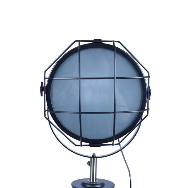 Nautical Tripod Searchlight Modern Spot Retro Industrial Floor Lamp Light Black 158cm