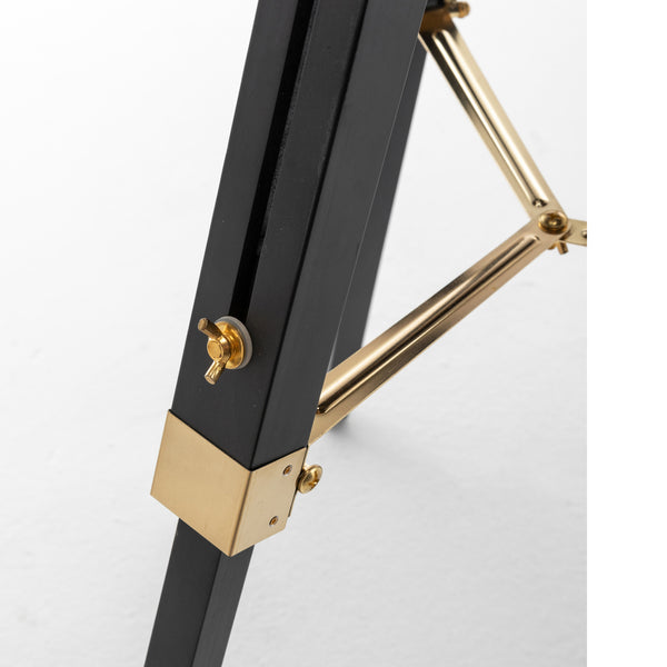 Tripod Searchlight Spot Retro Industrial Floor Light Lamp Matte Black 155cm