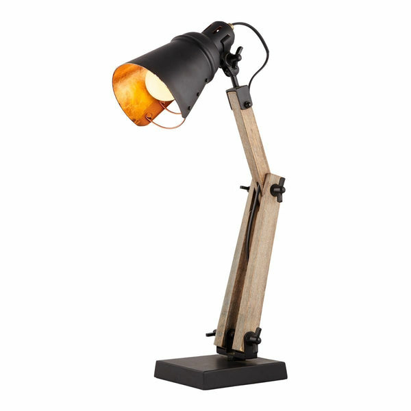 Scandi Modern Natural Wooden Side End Coffee Desk Table Lamp Light
