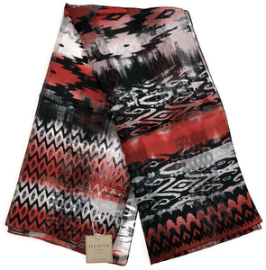 Dents Womens Monotone Aztec Berry Scarf 160 x 36cm