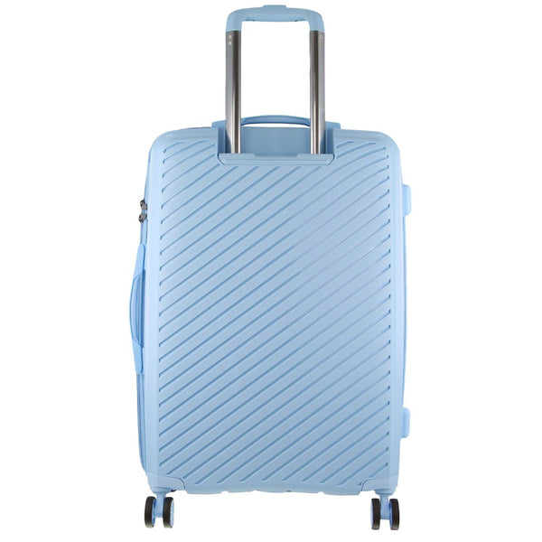Milleni Hard Shell Spinner Wheel Luggage Bag Travel Suitcase 75cm 124L Blue