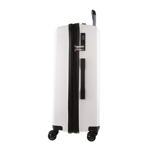 Milleni Hard Shell Spinner Wheel Luggage Bag Travel Suitcase 75cm 124L White