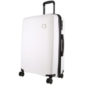 Milleni Hard Shell Spinner Wheel Luggage Bag Travel Suitcase 65cm 82.5L White