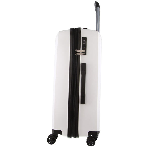 Milleni Monaco Hard Shell Spinner Wheel Luggage Bag Travel Suitcase 65cm 82.5L White