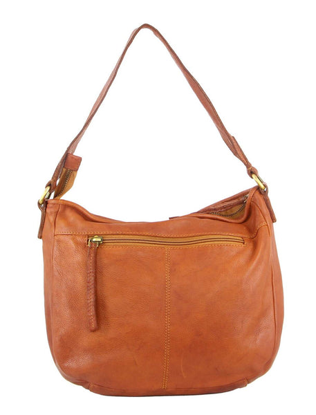 Pierre Cardin Woven Leather Ladies Crossbody Should Bag Handbag Cognac