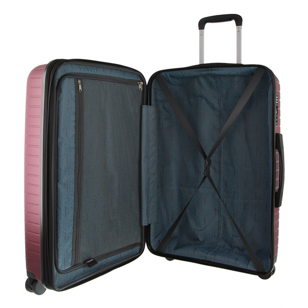 Pierre Cardin Hard Shell Spinner Suitcase Luggage Bag Medium 65cm 89L Burgundy