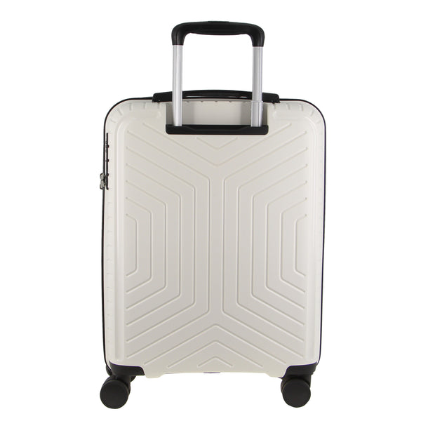 Pierre Cardin Hard Shell Spinner Suitcase Luggage Bag Medium 65cm 89L White