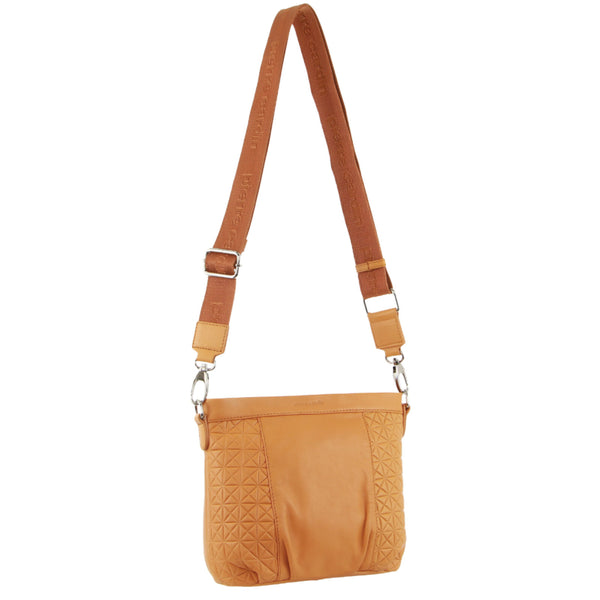 Pierre Cardin Leather Crossbody Shulder Bag Apricot