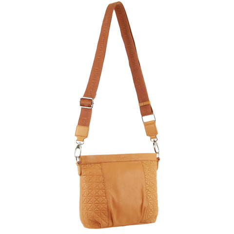 Pierre Cardin Leather Crossbody Shulder Bag Apricot