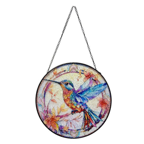 Hummingbird Bird Stained Glass Suncatcher Sun Catcher 35cm